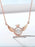 Rose Gold Angel Wings Pendant Chain